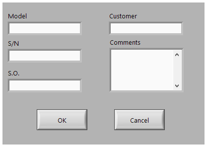 Report Header Dialog FP