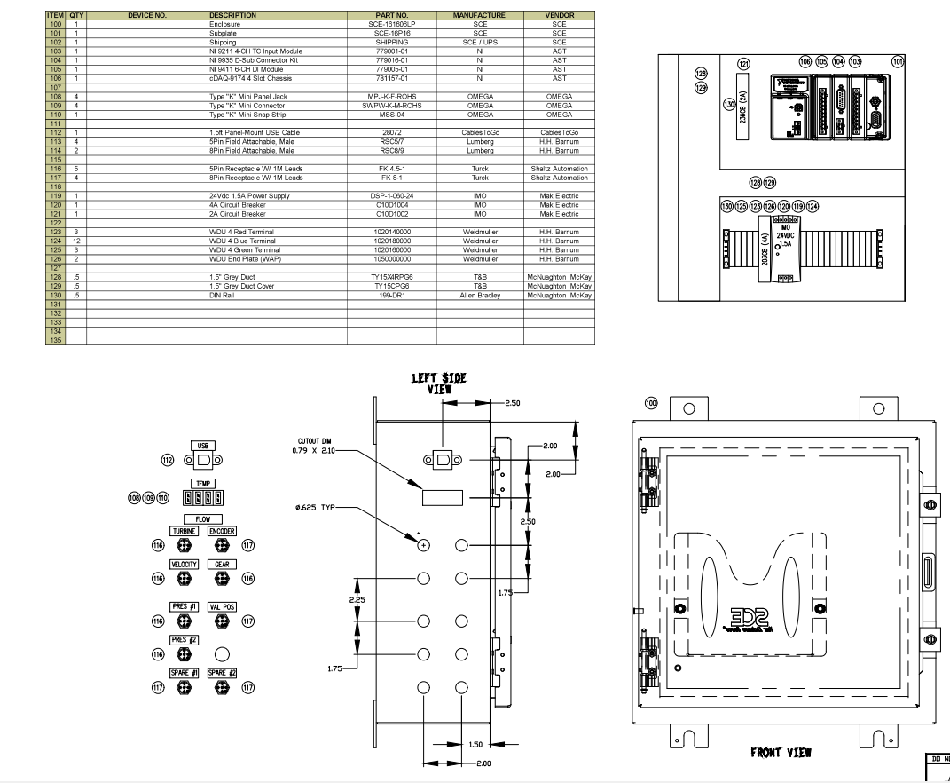 Enclosure Drawing