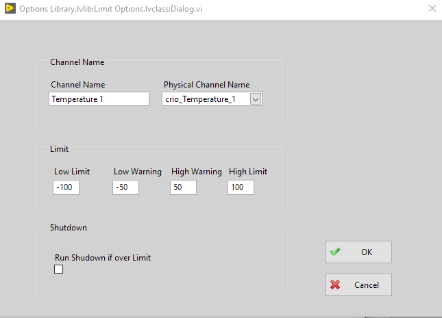 Limit Options