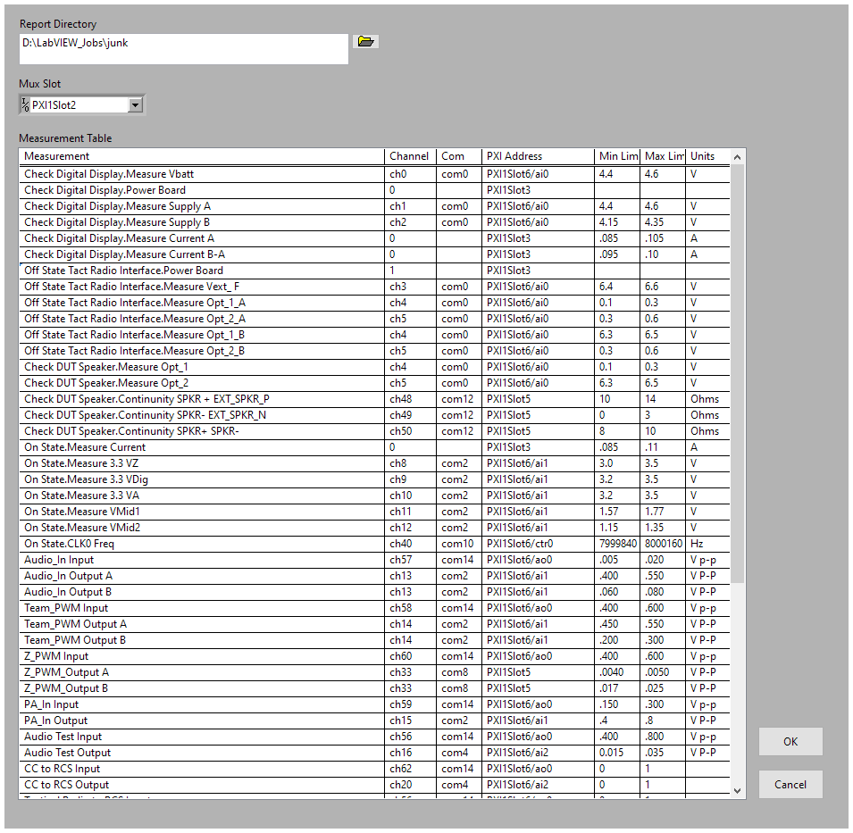 Advanced Options Dialog FP